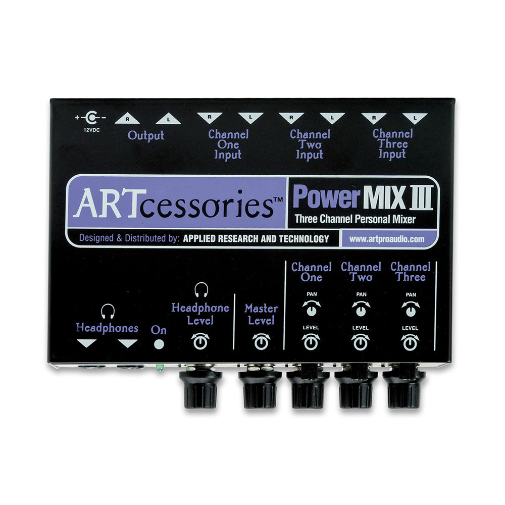 ART PowerMix III - Three-Channel Personal Mixer