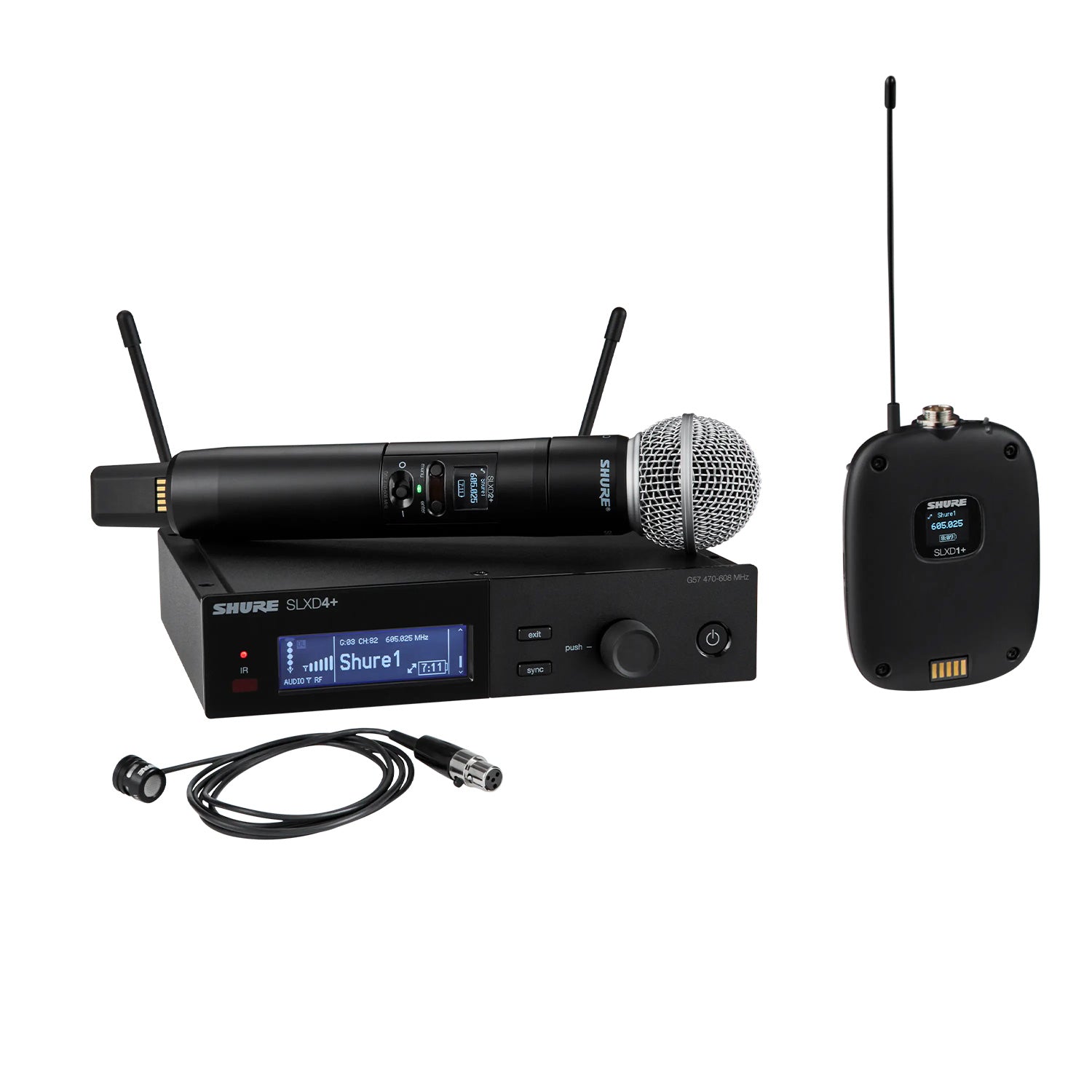 Shure SLXD124+/85M - Combo Wireless System (G57 Band/470-616 MHz)