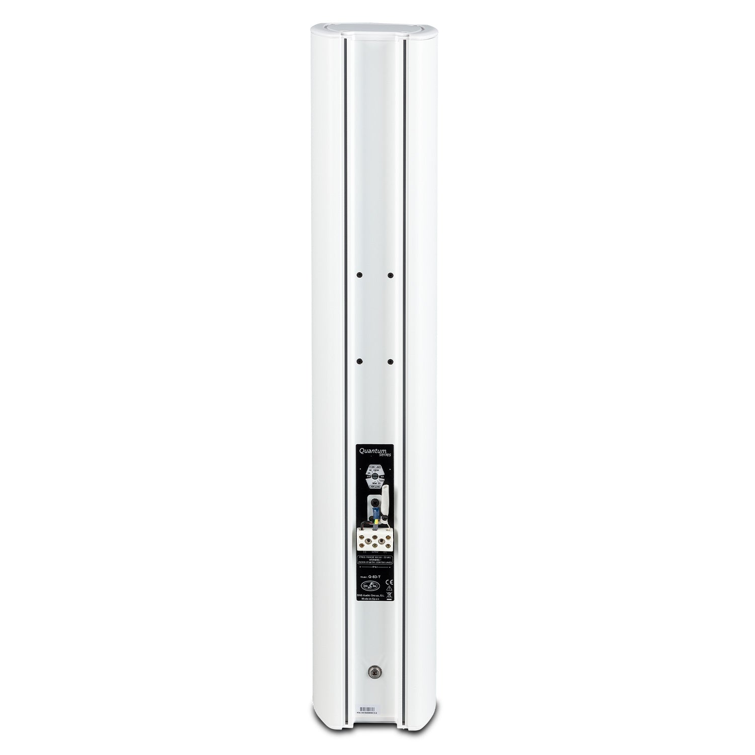 DAS Q-83-T-W - Full-Range 70/100V Install Column Loudspeaker (White)