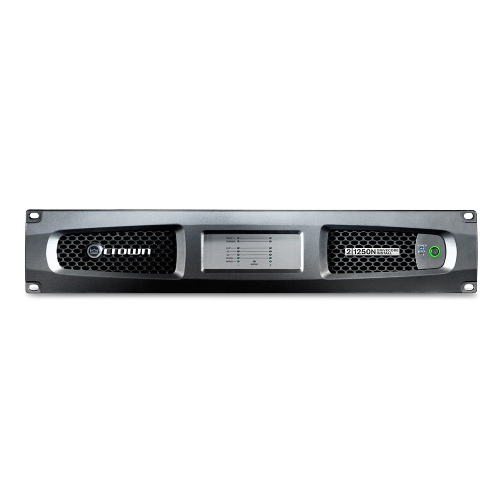 Crown DCi 2|1250N Two-Channel 1250W @ 4 Ohm Power Amplifier with BLU link, 70V/100V