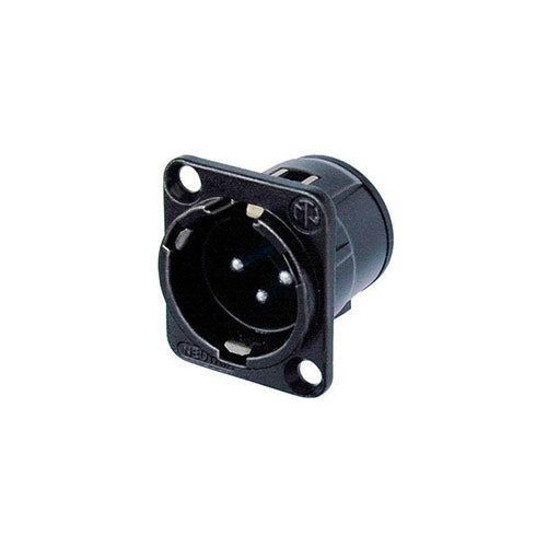 Neutrik NC3MD-V-BAG PCB Mount XLR Male Receptacle (Black/Silver Contacts)