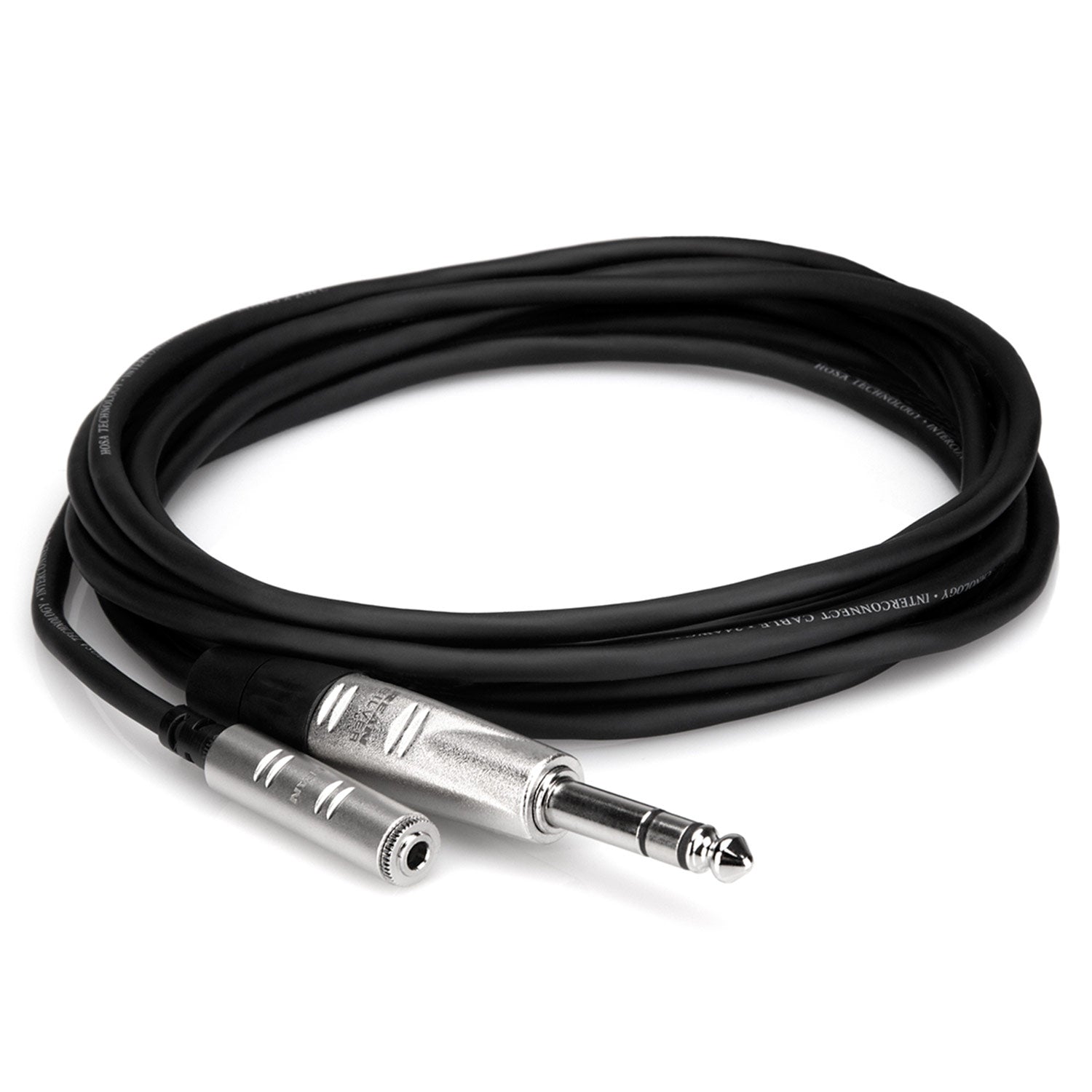 Hosa HXMS-005 Pro Headphone Adaptor Cable, REAN 3.5 mm TRS to 1/4 inch TRS, 5 feet