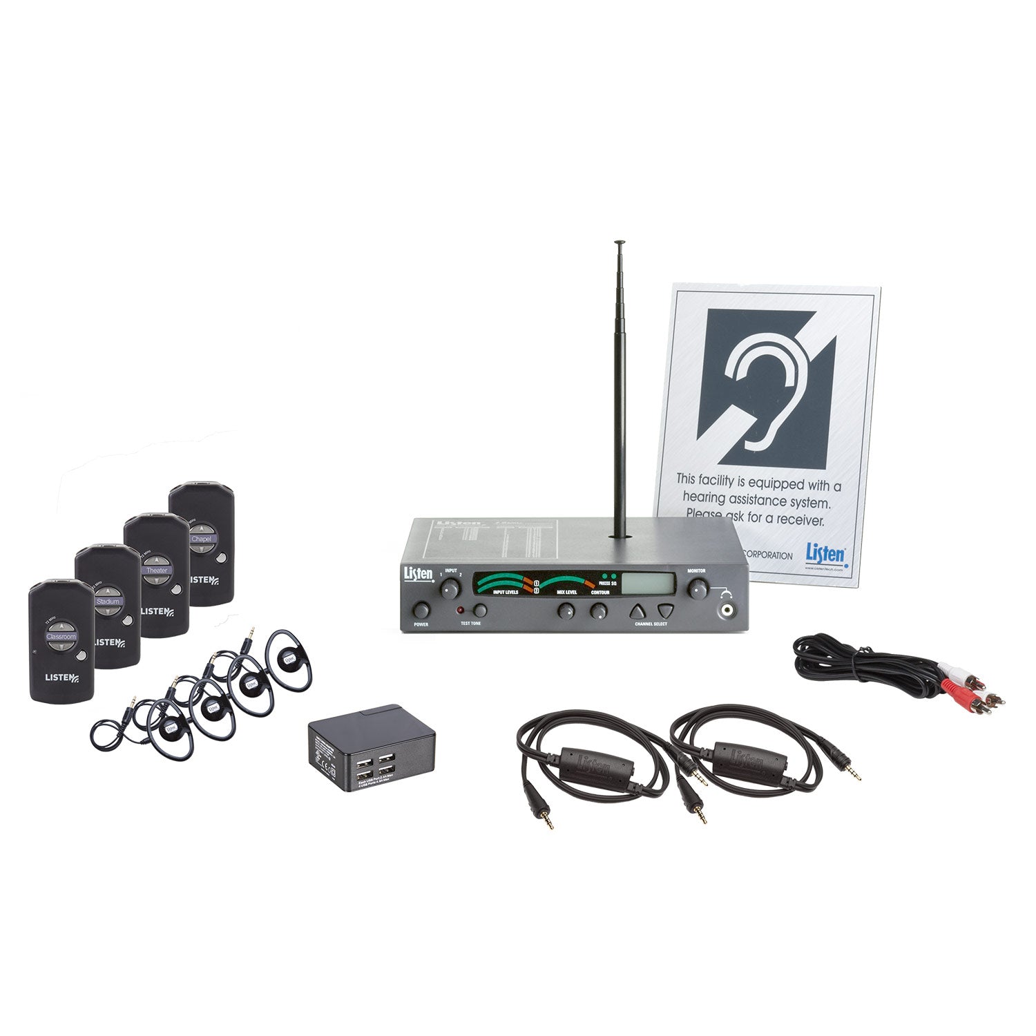 Listen Technologies LS-56-216 - Listen iDSP Advanced Level I Stationary RF System (216 MHz)