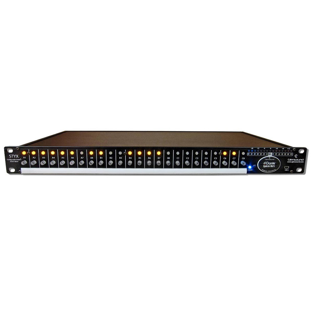 Glensound STYX Mixer - Audio Mixer for Dante/AES67 audio networks