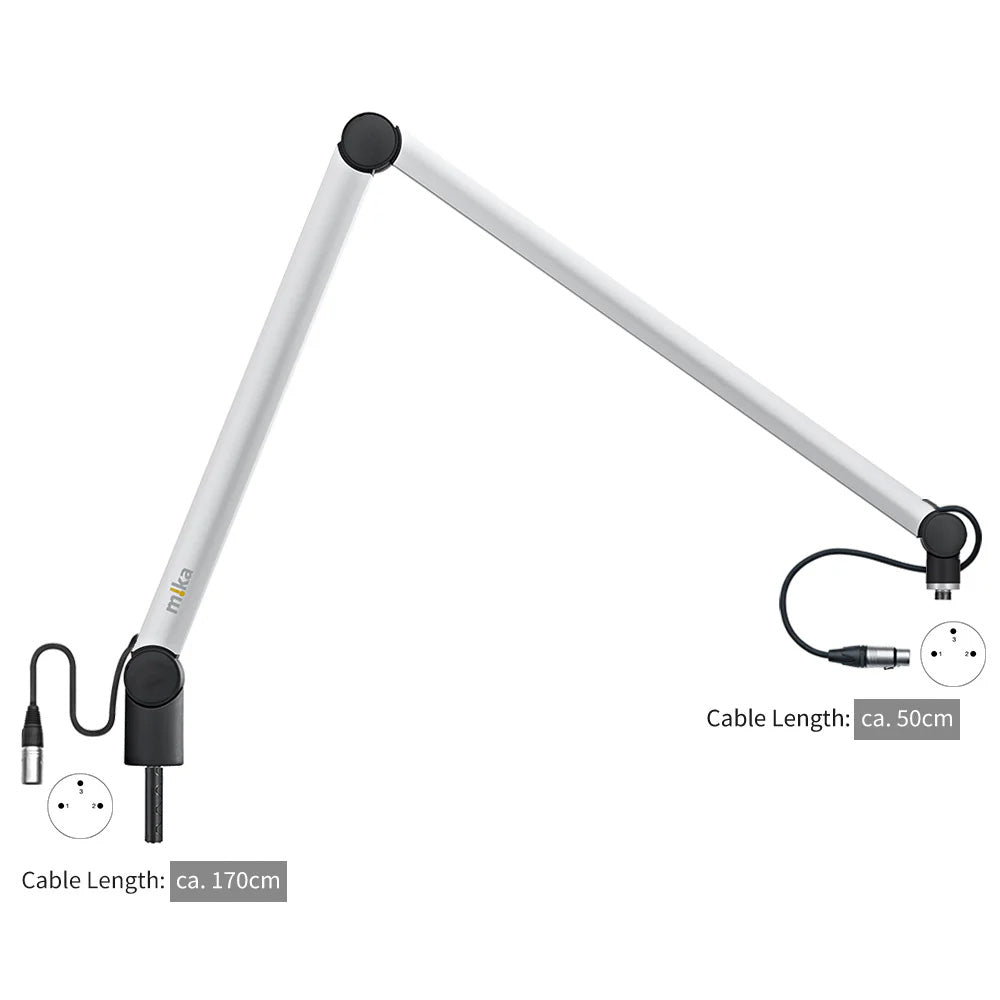 Yellowtec YT3301-XLR - m!ka Microphone Arm XL (Aluminum / XLR Ends)