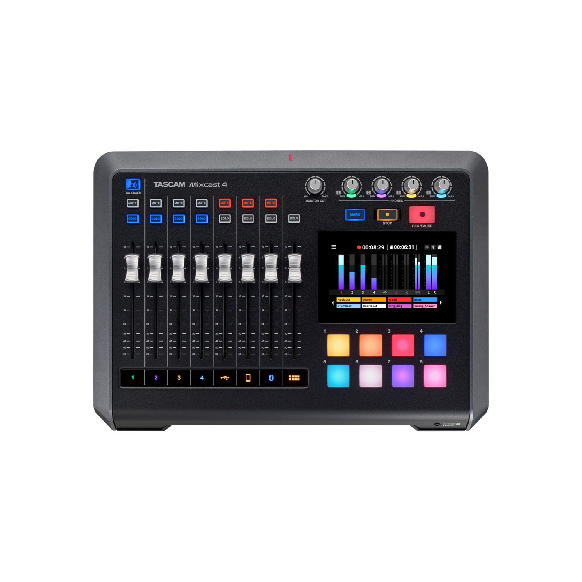 Tascam Mixcast 4 - Podcast Station with Built-In Recorder / USB Audio Interface