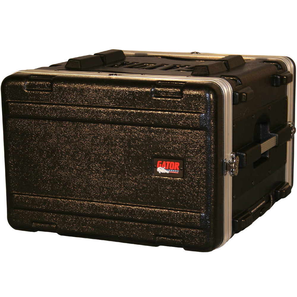 Gator GRR-6PL-US Powered Rolling ATA 6U Deluxe Polethylene Rack with Front and Rear Rack Rails