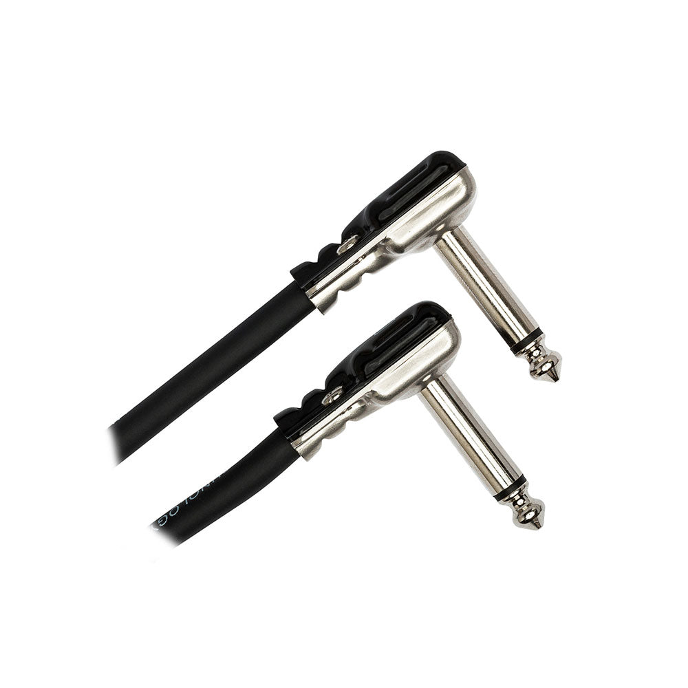 Hosa HGFP-000.5 - Low-Profile Right-Angle Pro Guitar Patch Cable (6 Inch)
