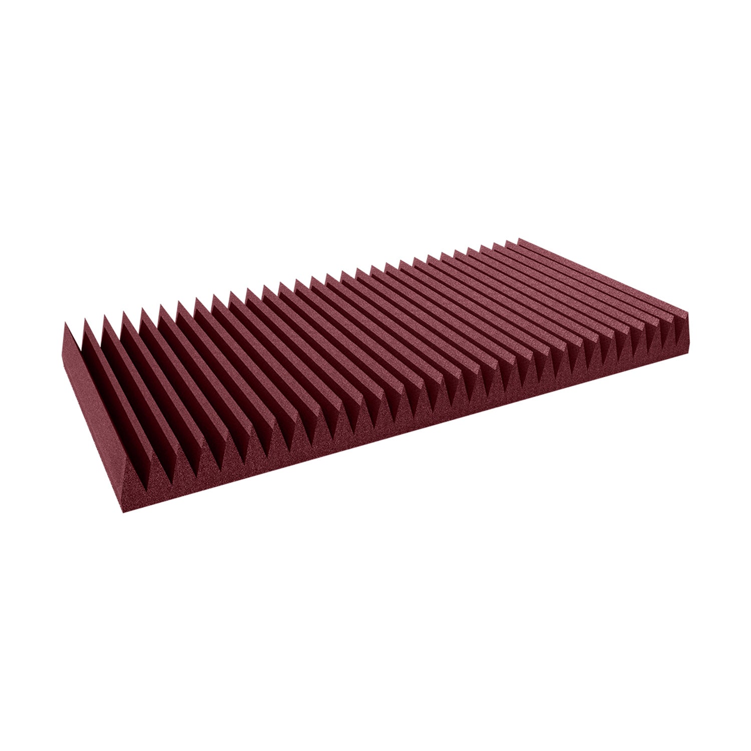 Auralex 4" StudioFoam Wedge - 2x4 Foot Absorption Panel (Burgundy / Box of 6)