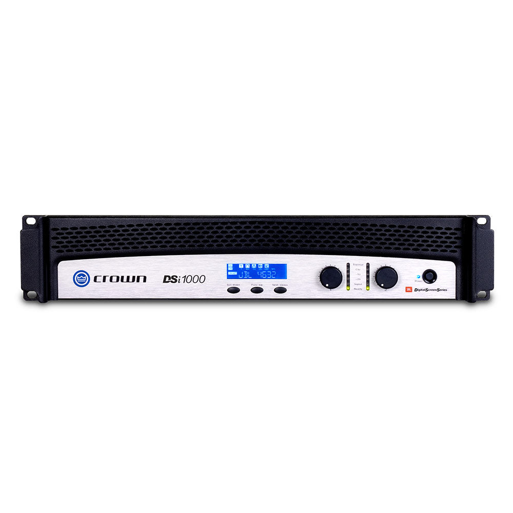 Crown DSI-1000 - Two-Channel Solid State Power Amplifier: EQ / Delay / Limiter (500W per Ch @ 4 Ohms)