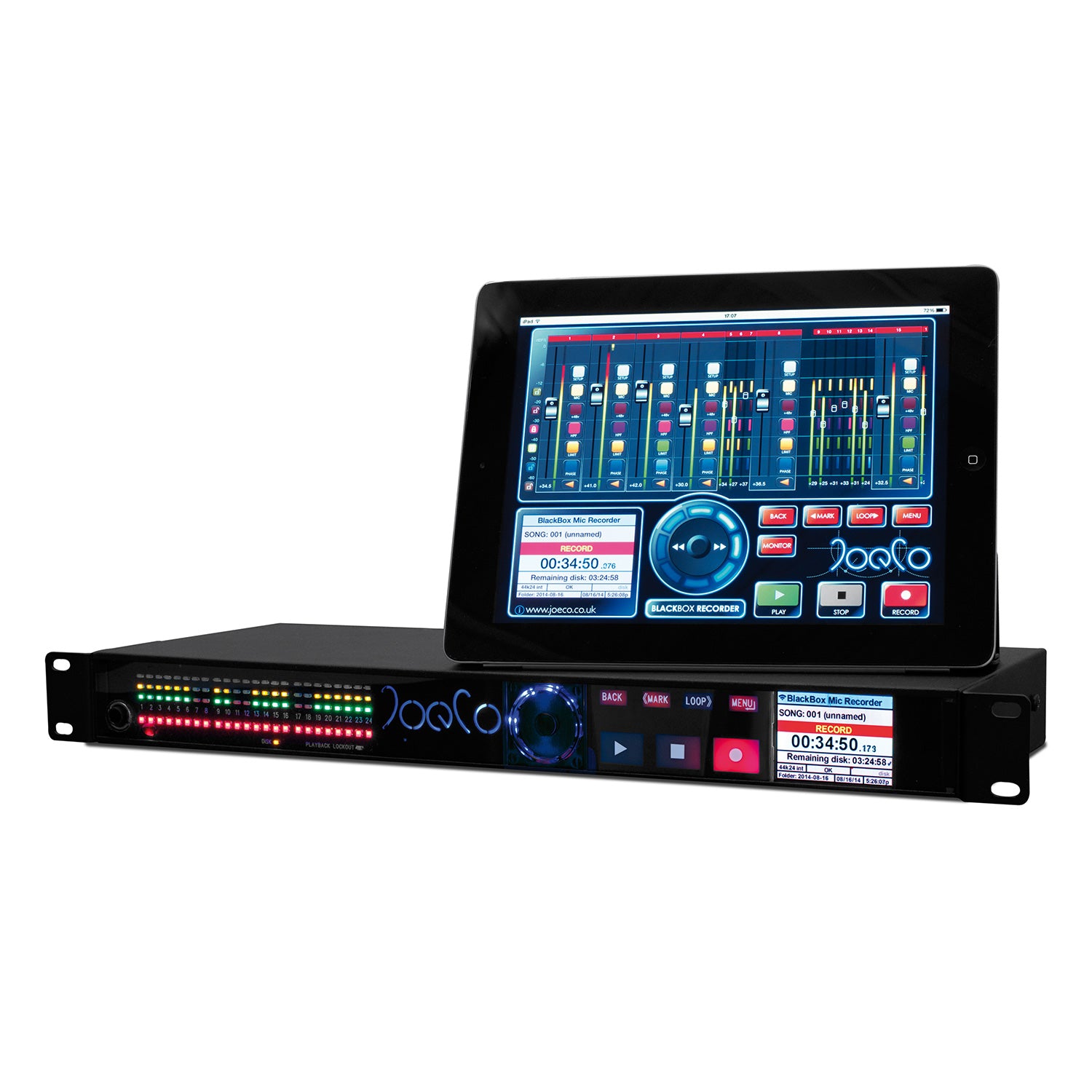 JoeCo BBR1MP - BlackBox 24-Track Digital Recorder (Mic Pres / iXML / Remote Kit)