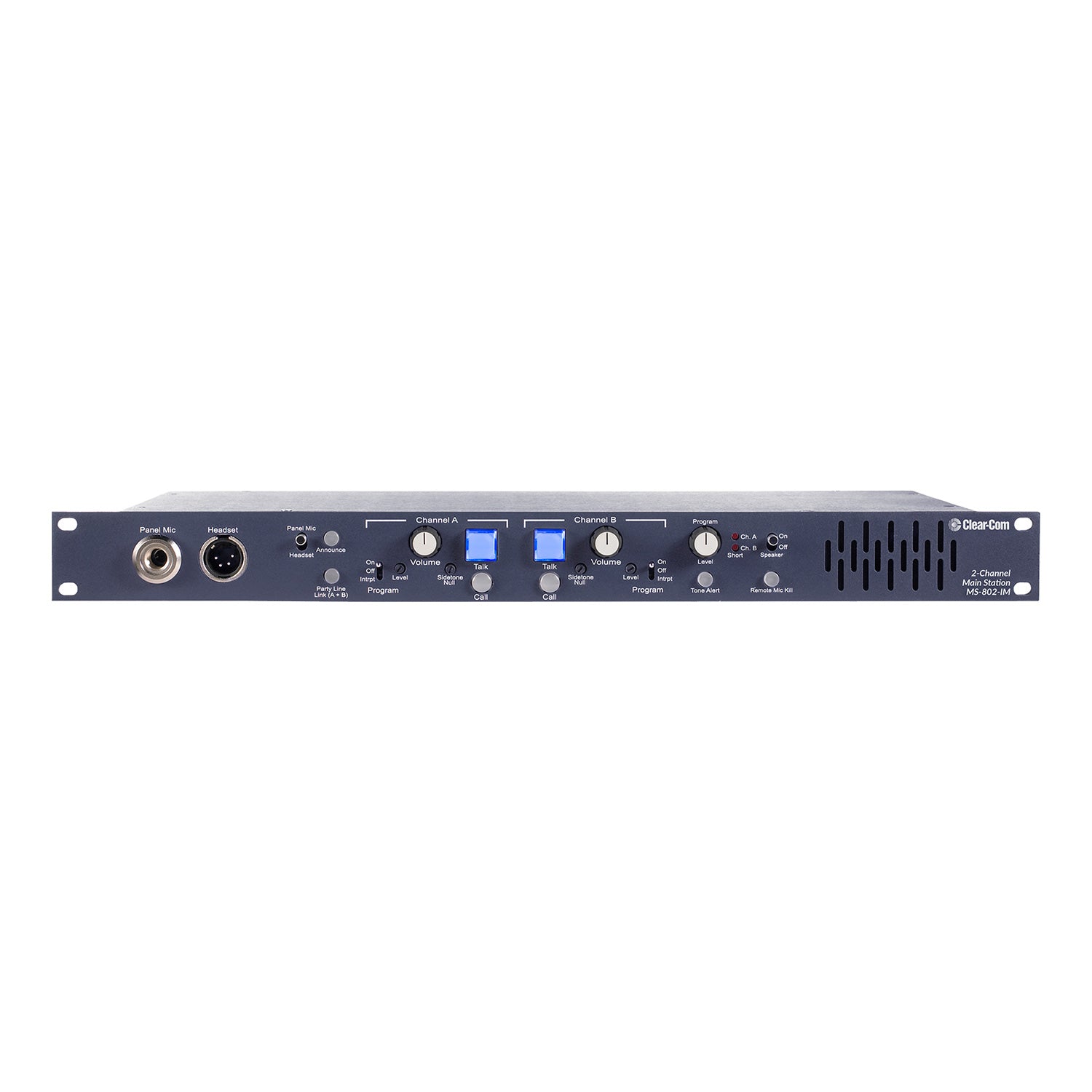 Clear-Com MS-802-IM - Two-Channel Main Station for Encore Series Intercom