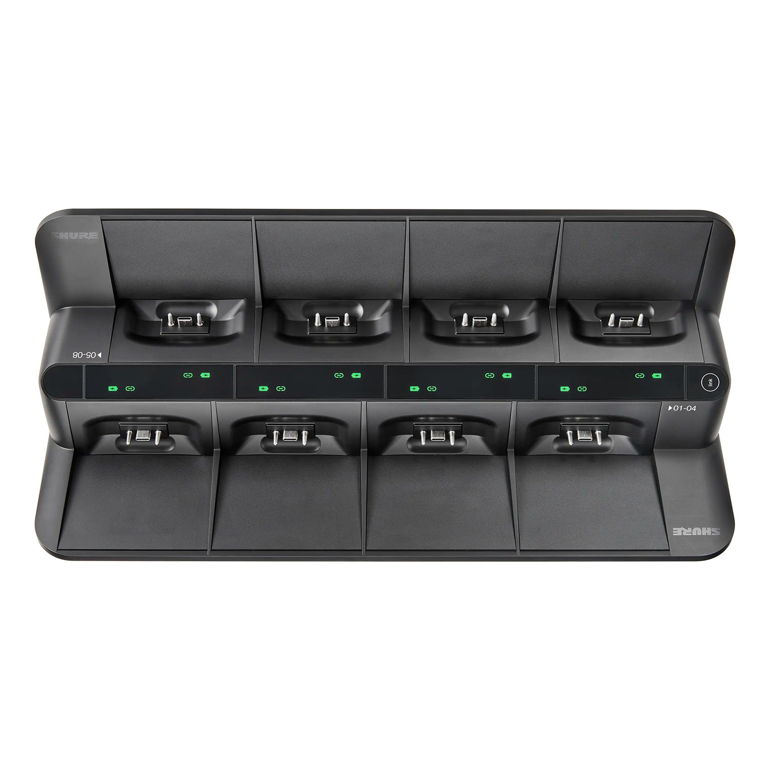 Shure MXWNDX8G - 8-Bay Networked Charging Station for MicroFlex Wireless neX2 Gooseneck Transmitters