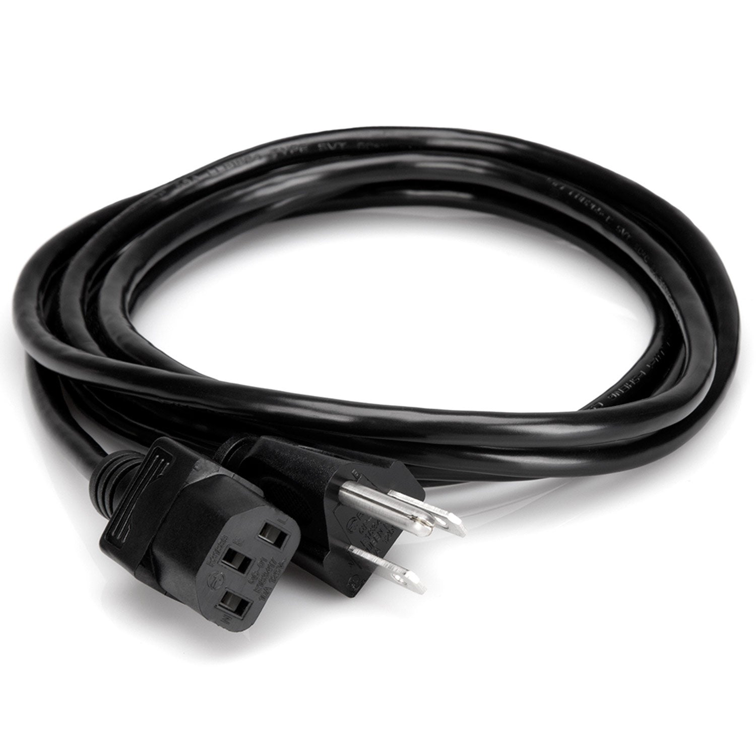 Hosa PWC-140.5 Power Cord, IEC C13 to NEMA 5-15P, 6 inches