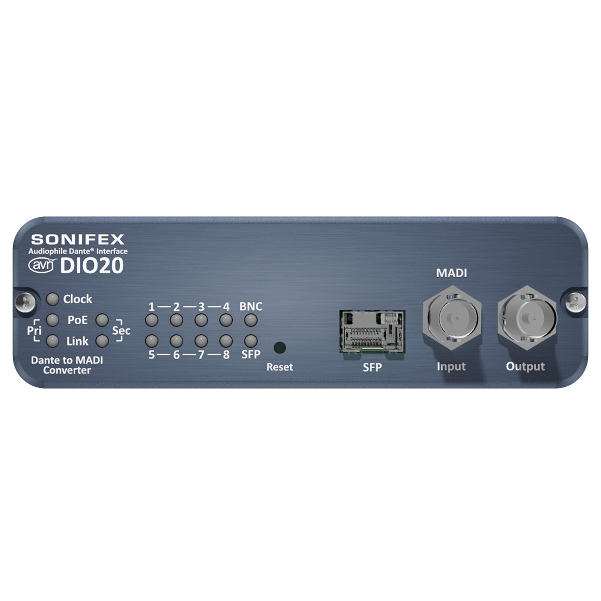 Sonifex AVN-DIO20 - 64-Channel Dante to MADI AES3 Converter