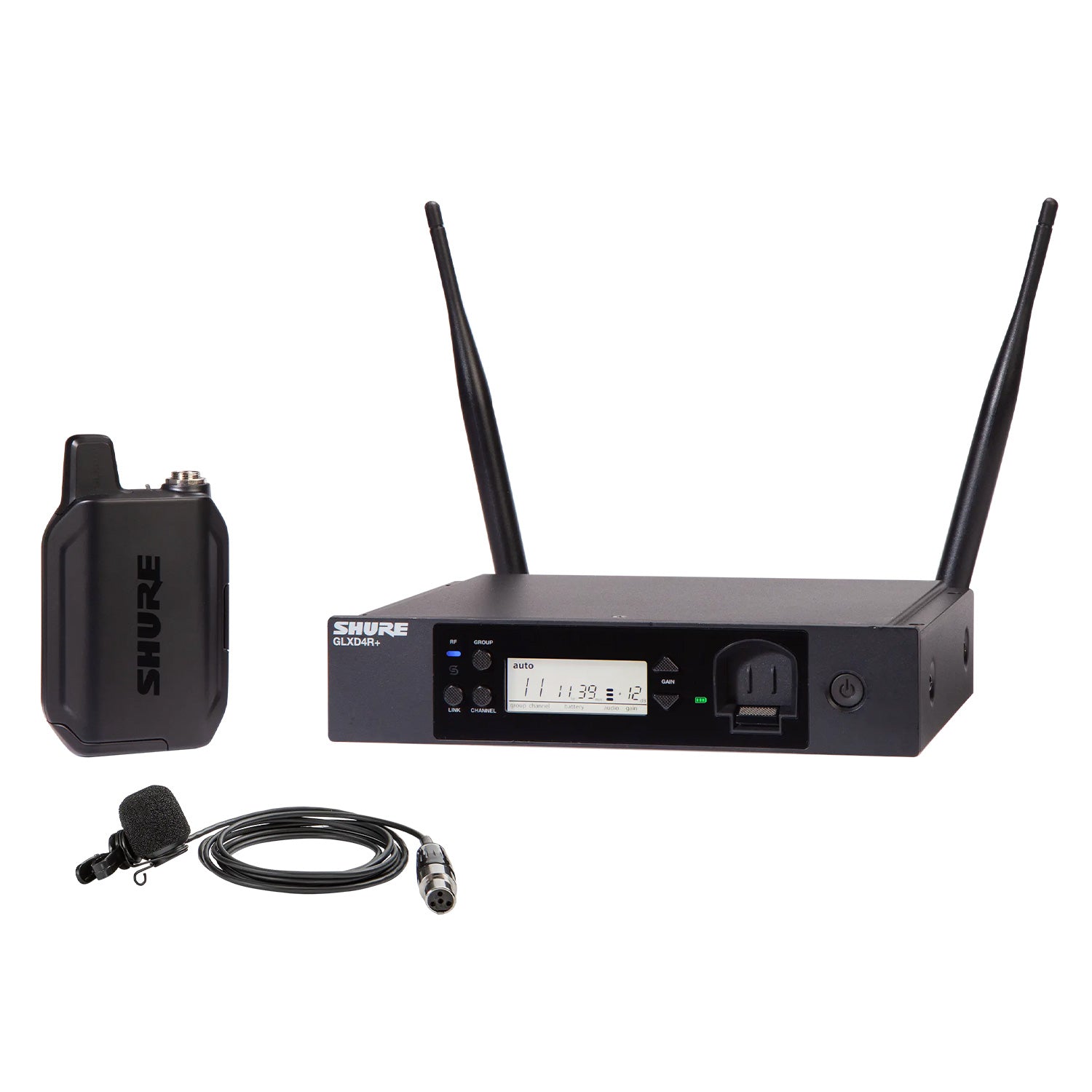 Shure GLXD14R+/85M - Digital Wireless Lavalier System with WL185m