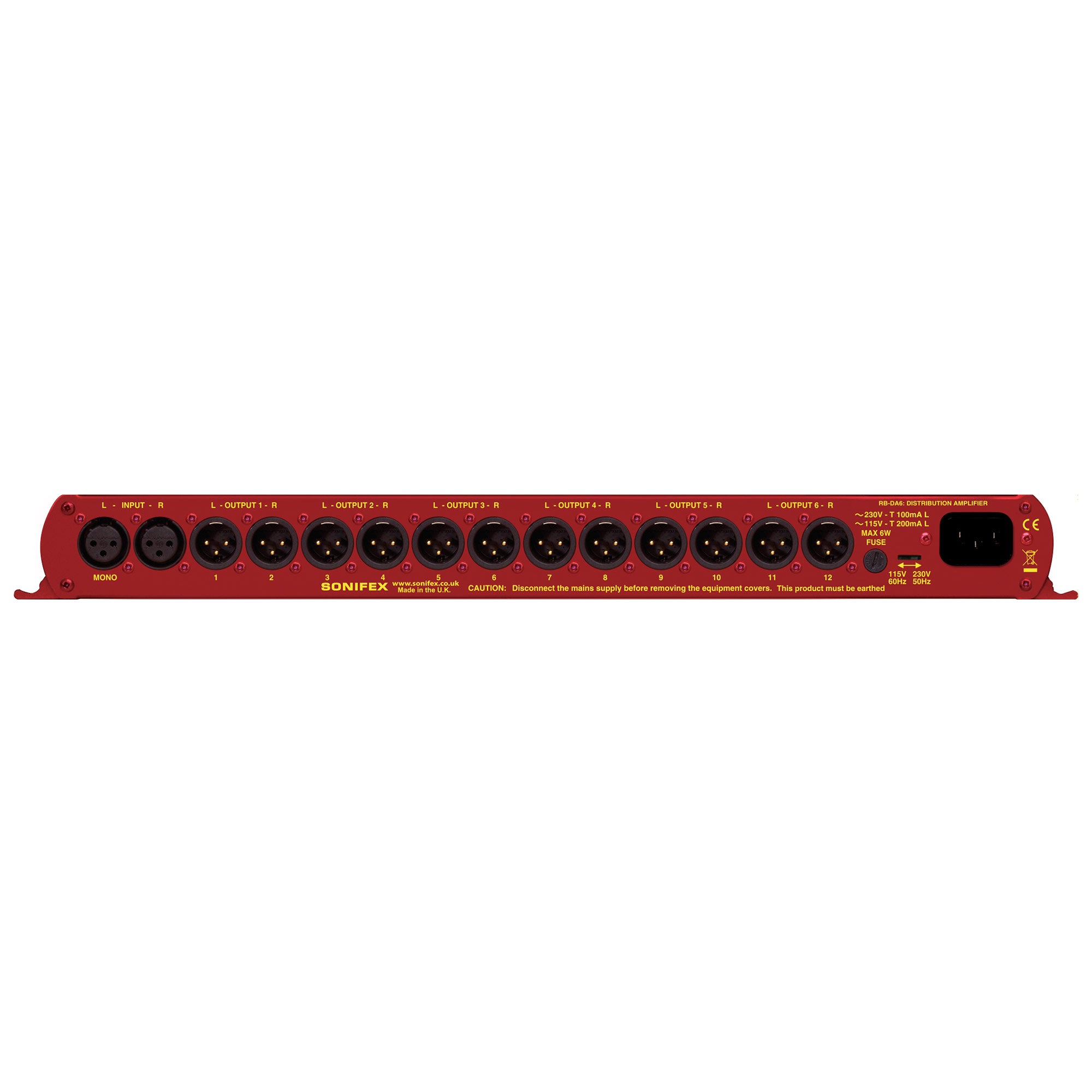 Sonifex RB-DA6 6 Way Stereo Distribution Amplifier
