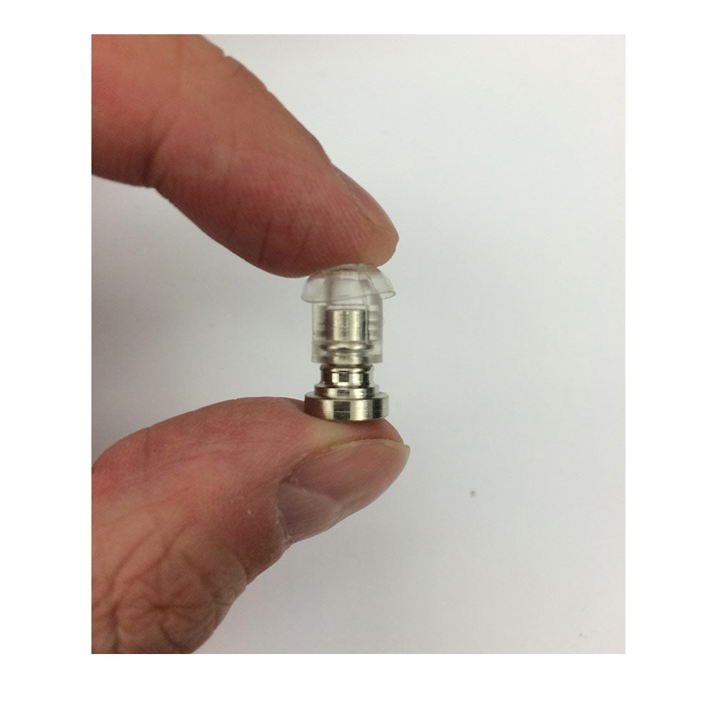 RTS ET-1B Metal Ear Tip for TeleThin Earsets (Clear)