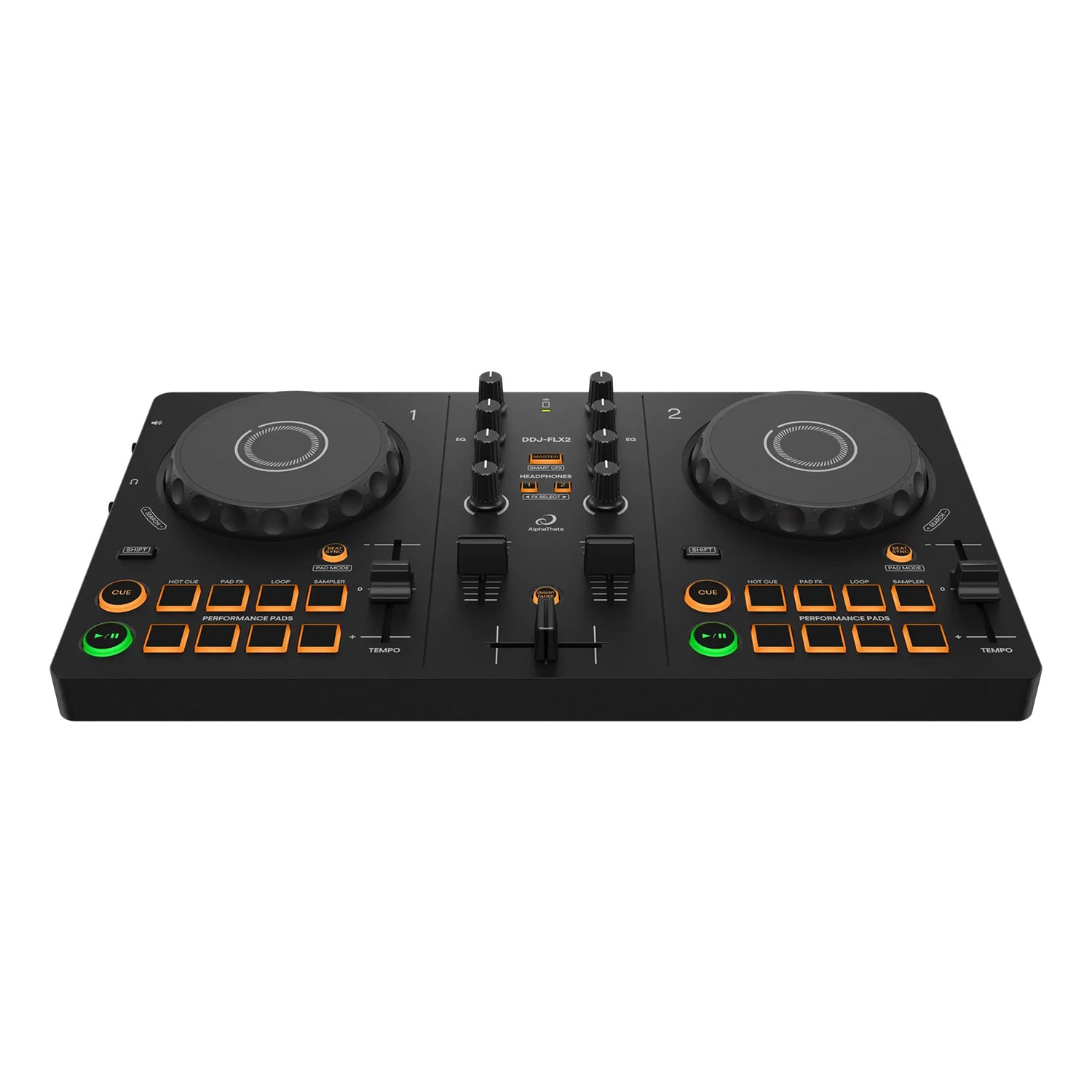 AlphaTheta DDJ-FLX2 - Compact 2-Channel DJ Controller