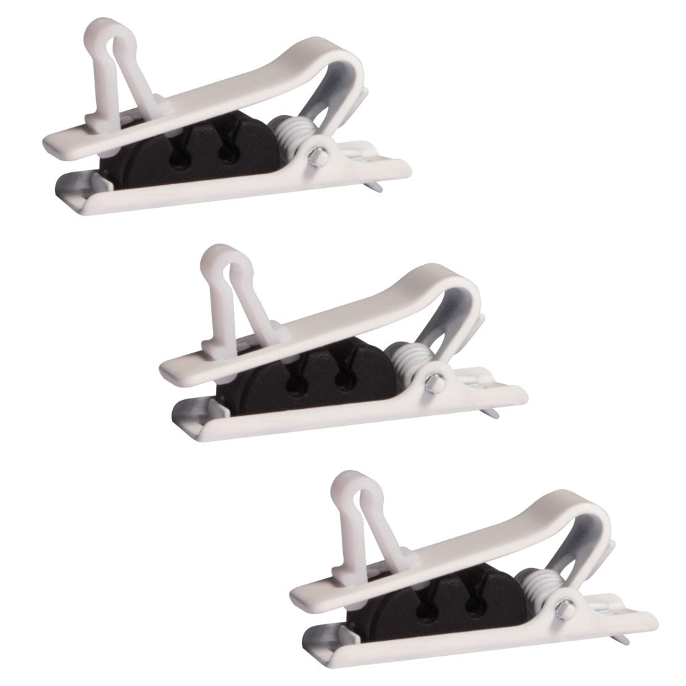 Shure RPM40STC/W - Single Tie Clip, White, Qty. 3