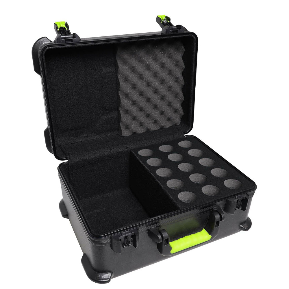 Shure SH-MICCASE15 - Molded Case with TSA Latches for 15 Handheld Microphones