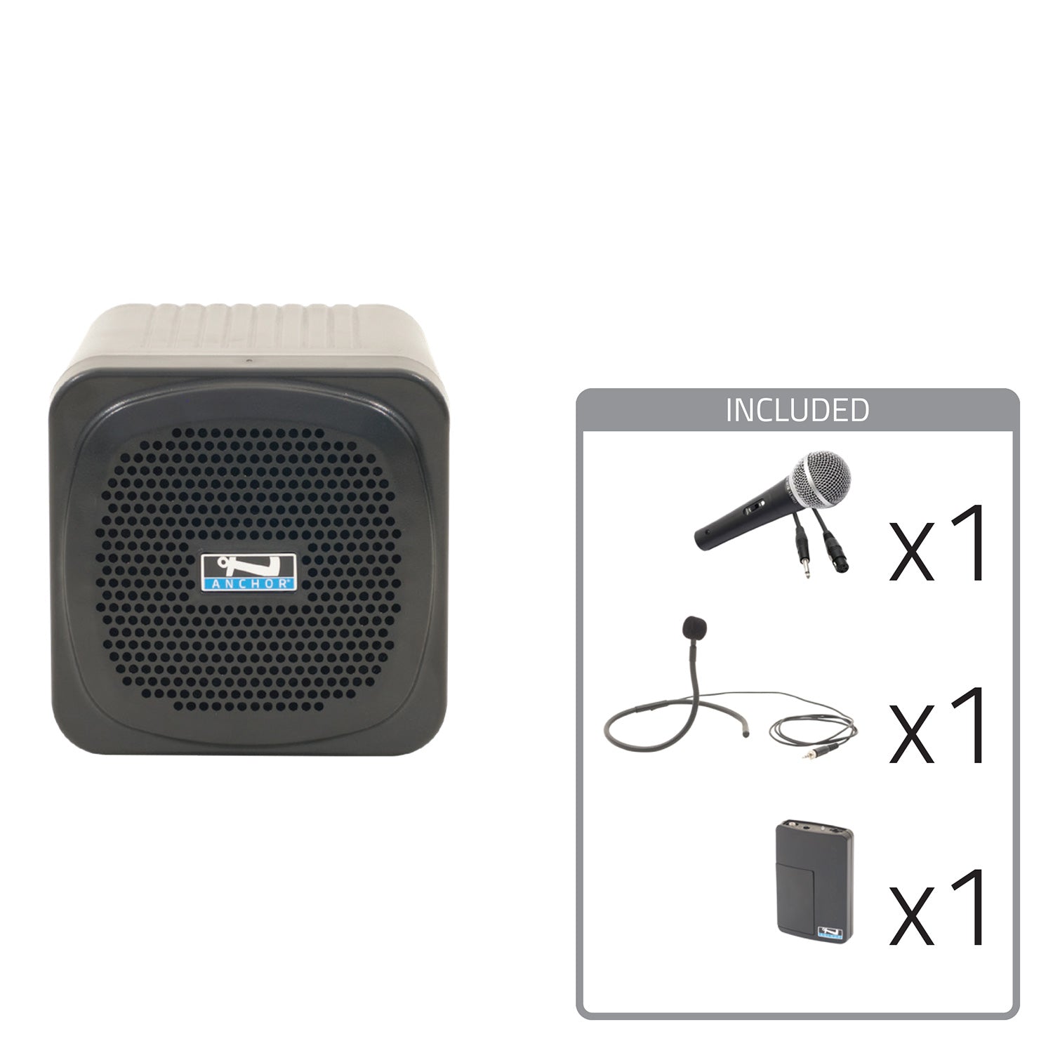 Anchor Audio Mini Link - Portable PA Package with Wired Handheld and Wireless Collar Microphones