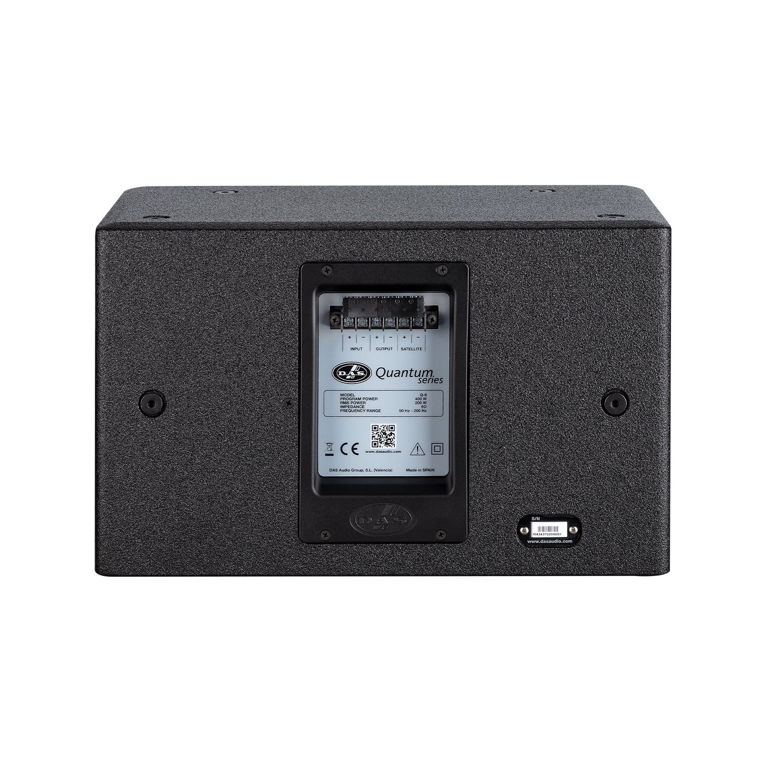 DAS Q-8 - Passive 8-Inch Install Subwoofer (Black)