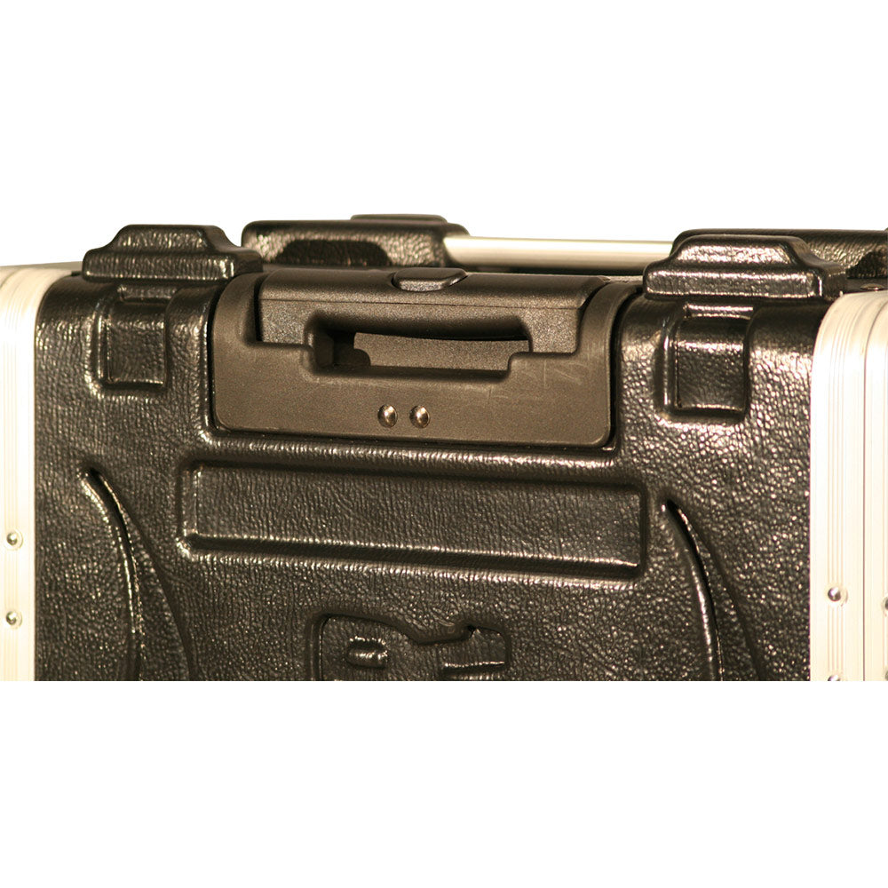 Gator GRR-8L Rolling 8-Space Deluxe Rack with Front and Rear Rack Rail and Locking Covers