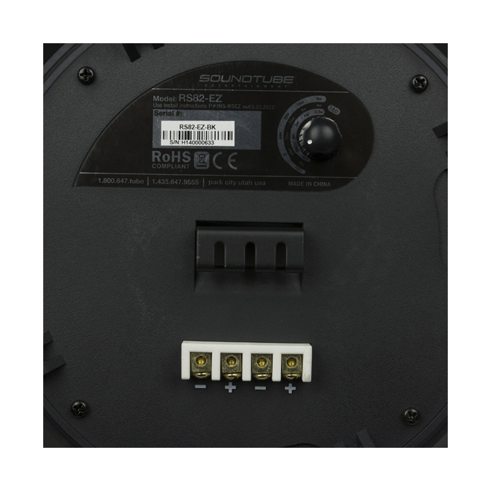 Soundtube RS82-EZ-BK - Two-Way 8-Inch Hanging Loudspeaker (Black)