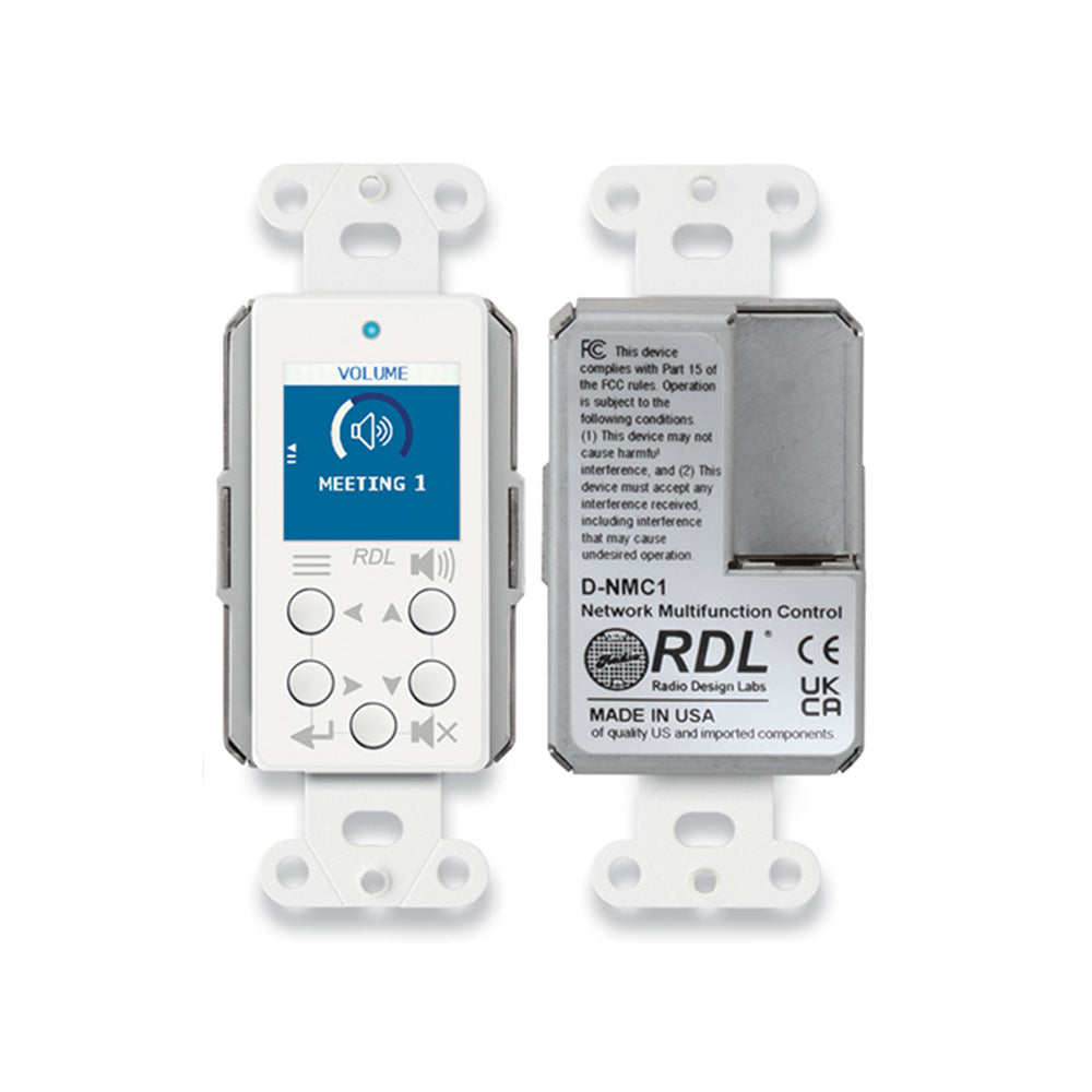 RDL D-NMC1 - Network Remote Control with Screen (White)