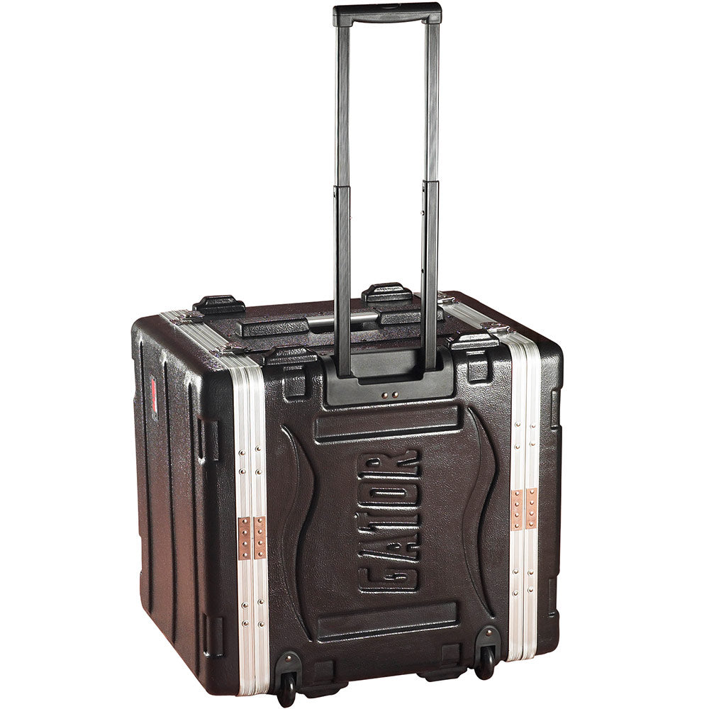 Gator GRR-6PL-US Powered Rolling ATA 6U Deluxe Polethylene Rack with Front and Rear Rack Rails