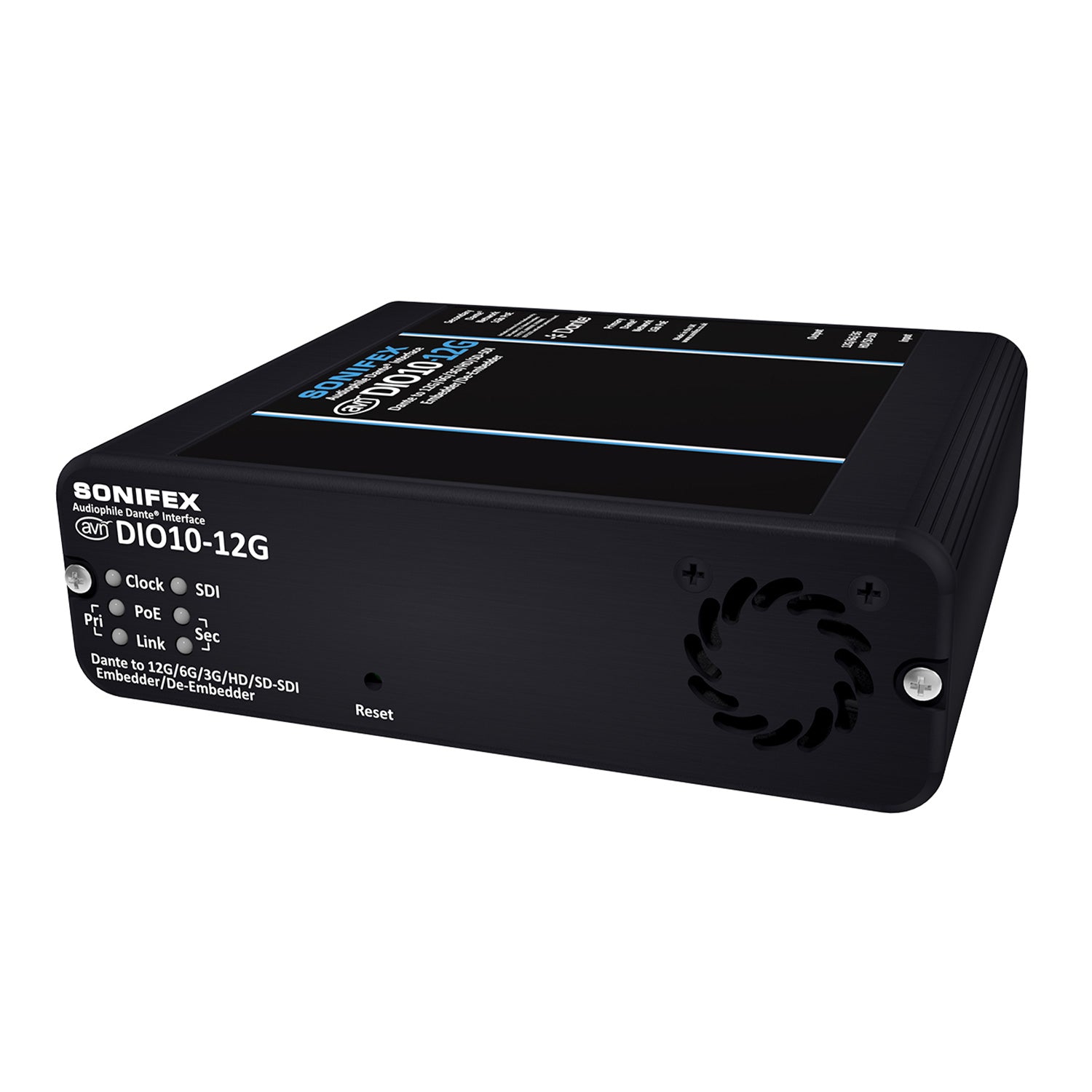 Sonifex AVN-DIO10-12G - Dante to 12G/6G/3G/HD/SD-SDI Embedder/De-Embedder