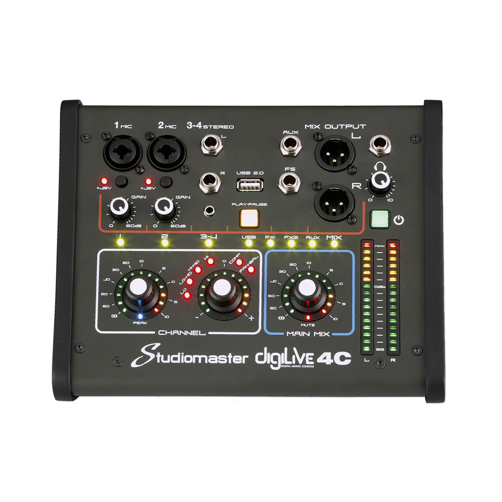Studiomaster Digilive 4C - Compact 4-Channel Digital Mixer