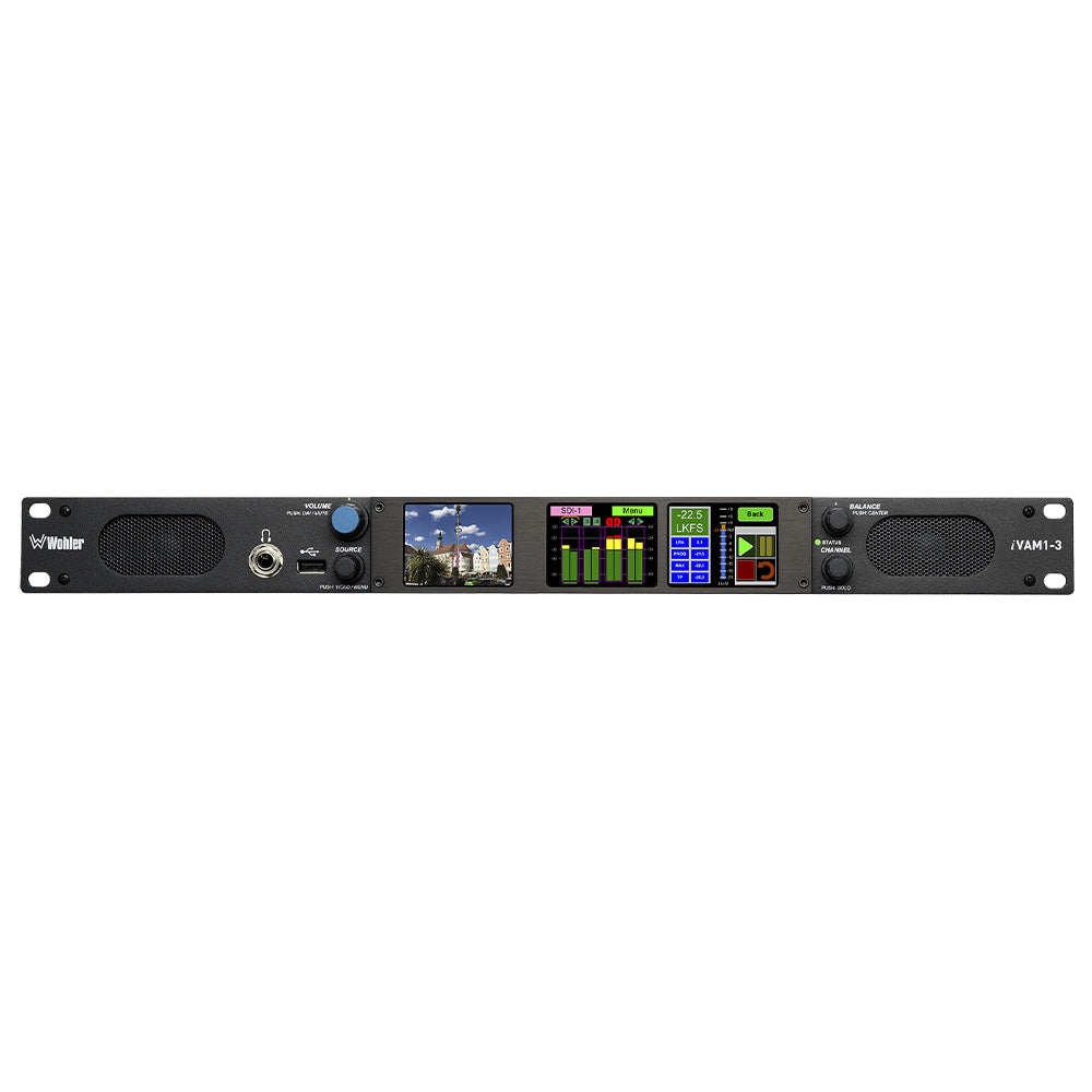 Wohler iVAM1-3 - 16-Channel 3G-SDI / AES / Analog Audio Monitor