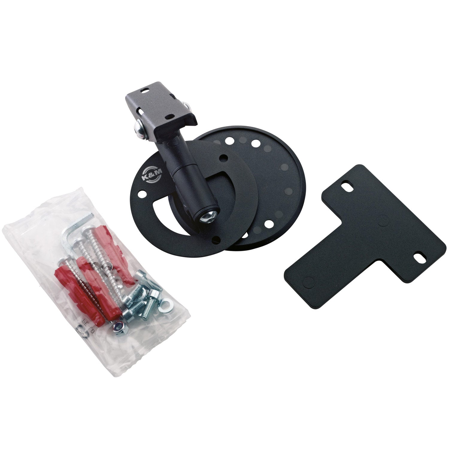 K + M 24161 Universal Speaker Wall Mount (Structured Black)