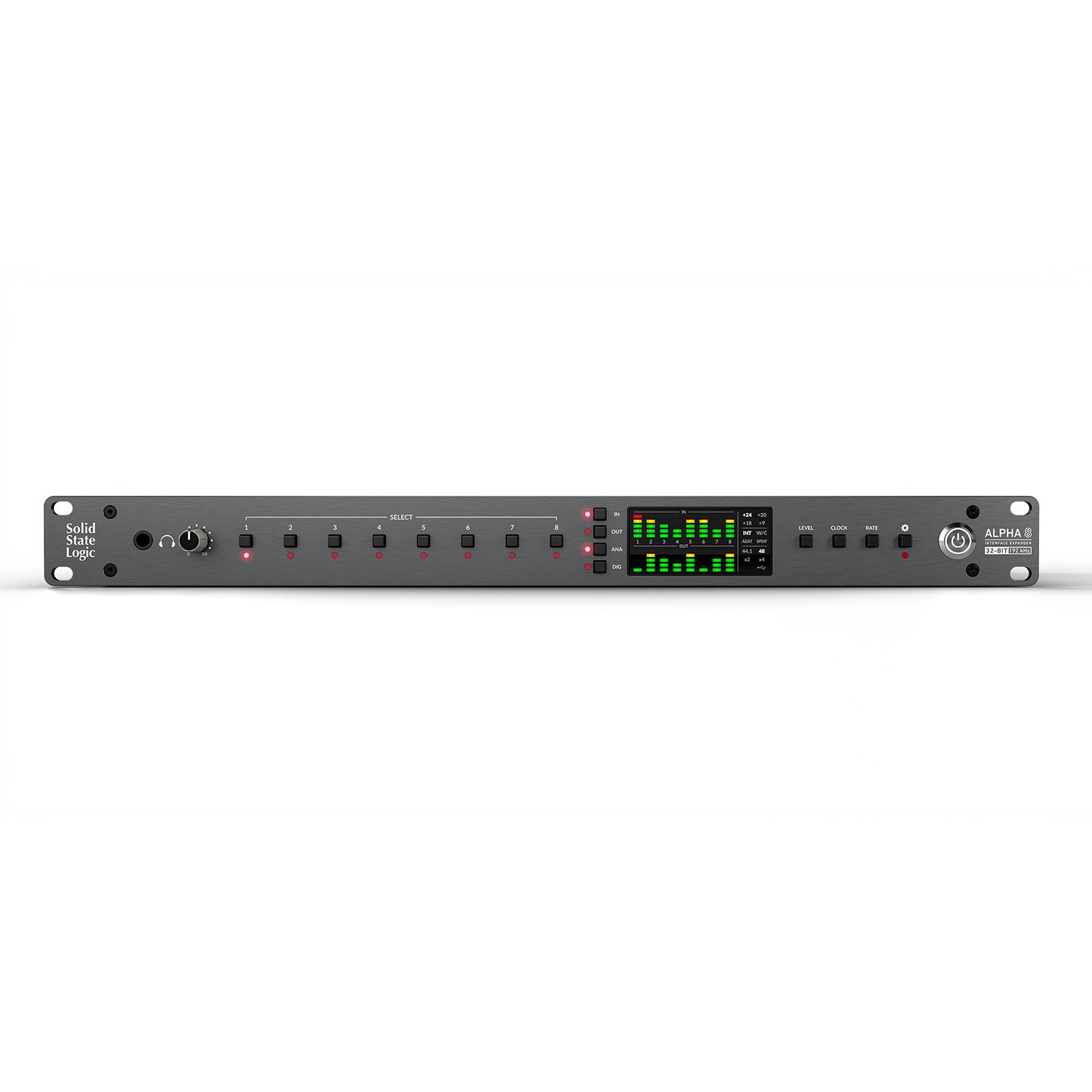 SSL ALPHA 8 - 8-in/8-out Professional-Grade AD/DA Converter / 18-in/18-out USB Audio Interface