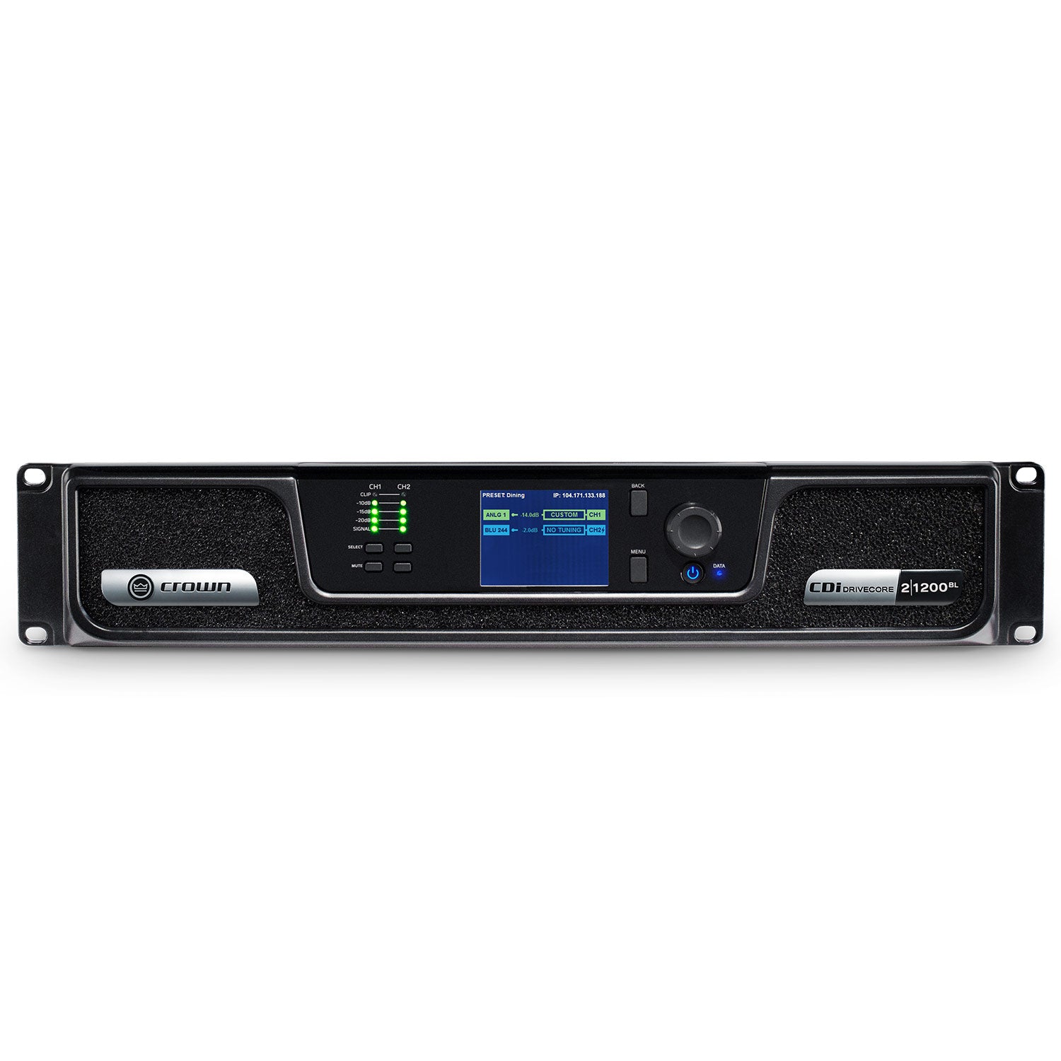 Crown CDi 2|1200BL DriveCore Install 2-Channel Power Amplifier with BLU Link