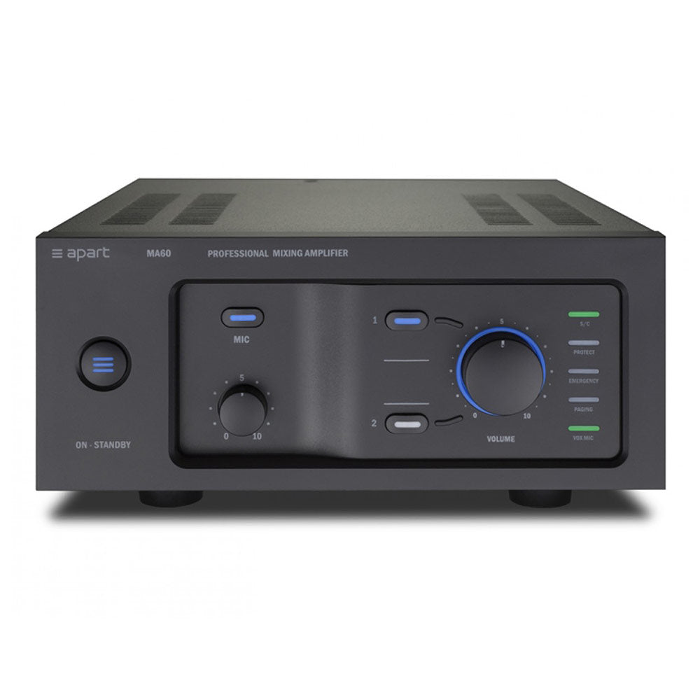 Biamp MA60 Half-Rack 60-Watt Mixer Amplifier