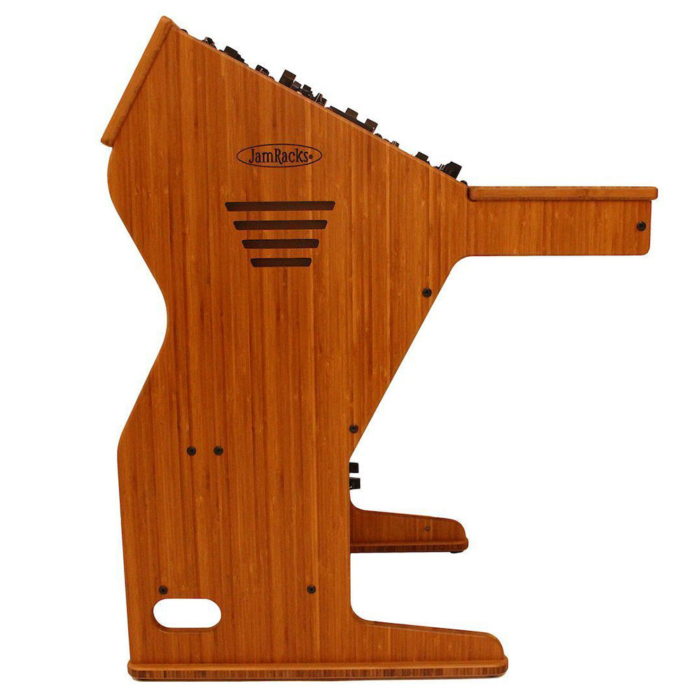JamRacks Single Sidecar - 10 Over 4 Space Bamboo Studio Rack with Casters