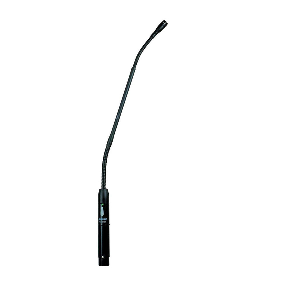 Shure MX412S/S Microflex 12 Inch Gooseneck Microphone (Supercardioid, Shock Mount, Switch)