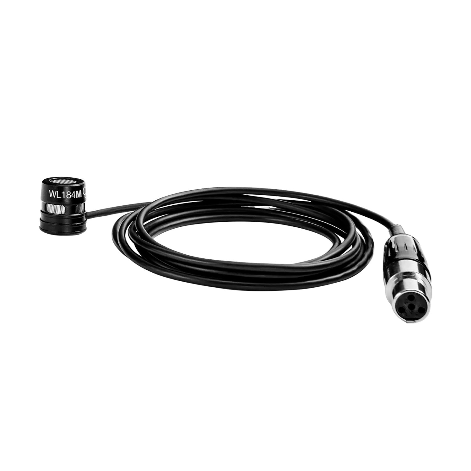 Shure WL184MB/S-TQG - Supercardioid Lavalier Microphone (Black / TA4F)