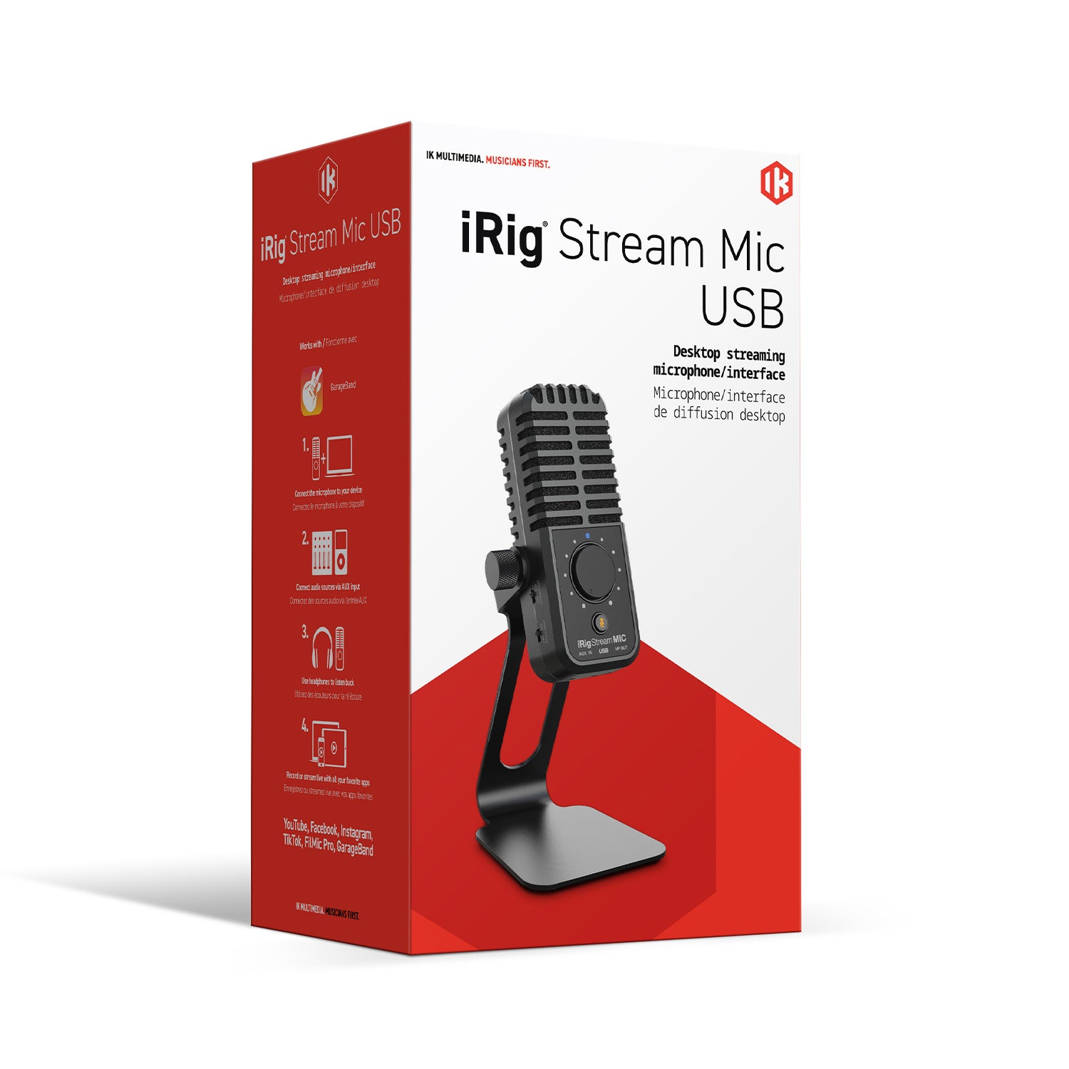IK Multimedia iRig Stream USB - USB Microphone and Stereo Audio Interface