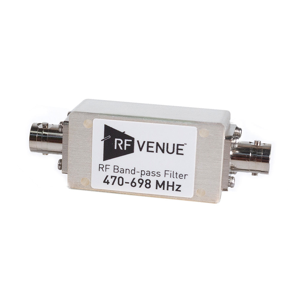RF Venue BPF470T698 - Inline RF Bandpass Filter (470-698 MHz)