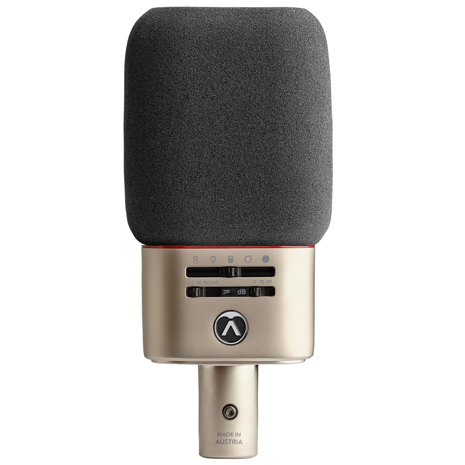 Austrian Audio OC818 Studio Set - Large-Diaphragm Condenser Microphone with Multiple Polar Patterns (Gold)