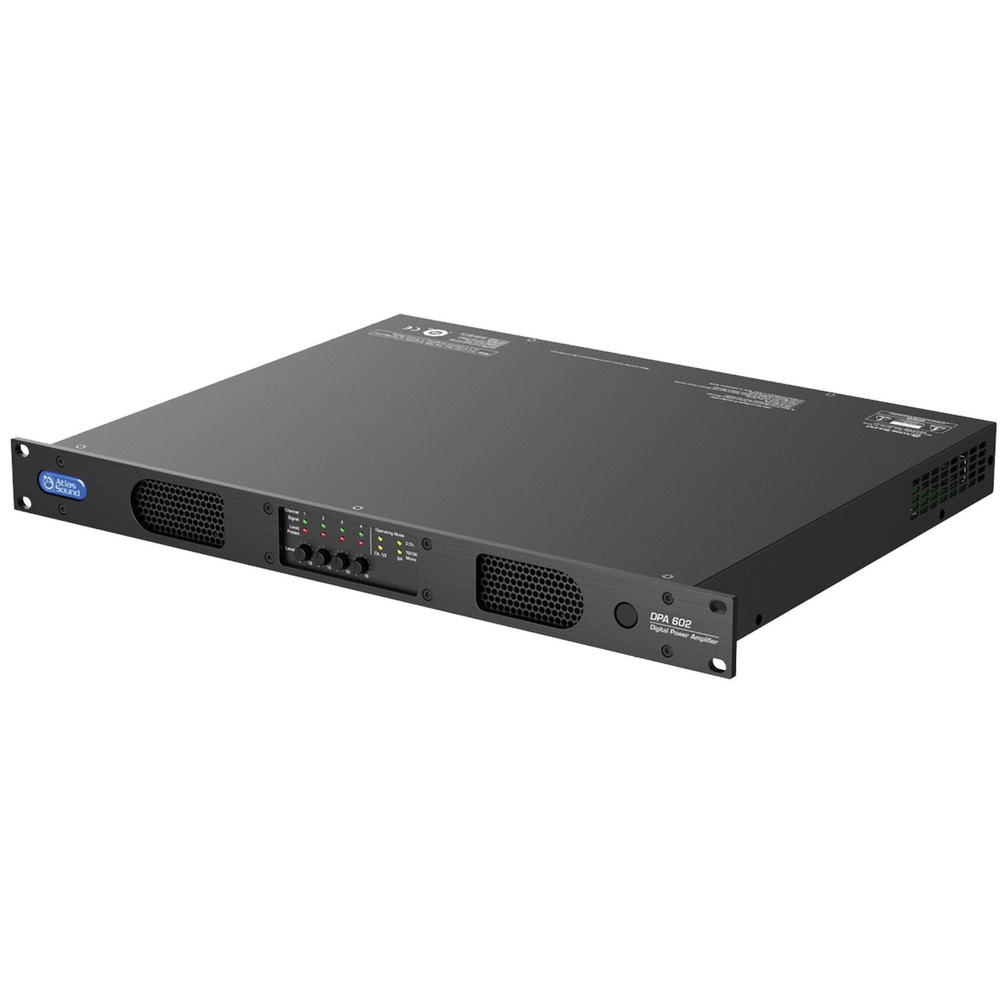 AtlasIED DPA602 - 600-Watt 2 Or 4-Channel Configurable Network Power Amplifier