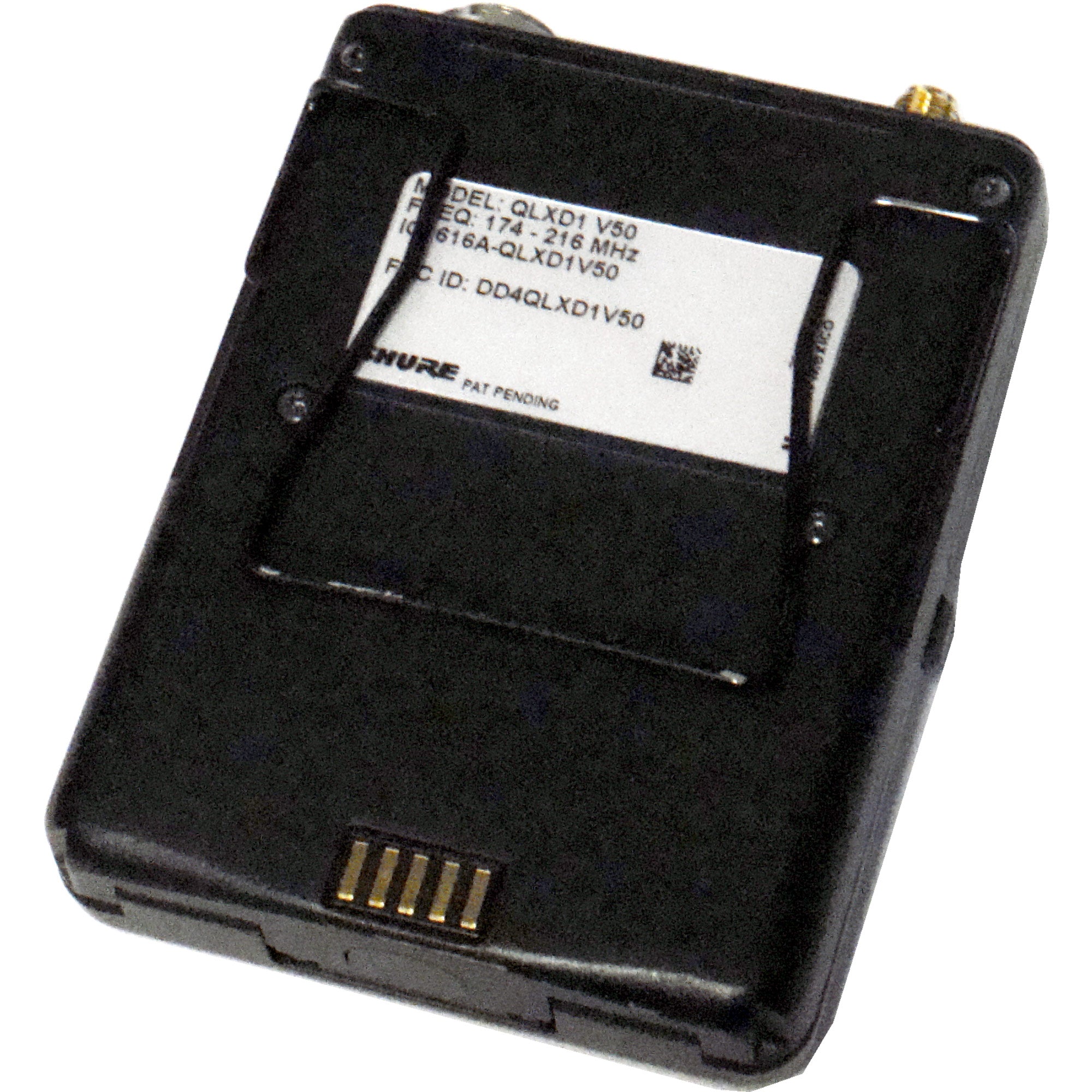 Shure QLXD1 Wireless Bodypack Transmitter (V50 Band - 174-216 MHz) - B-Stock 4