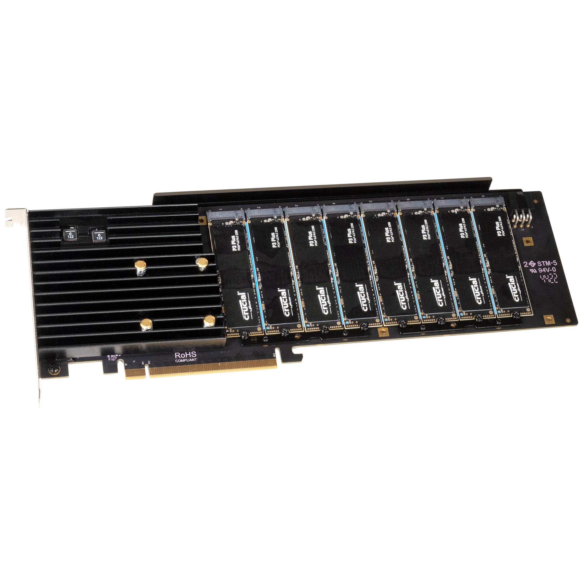 Sonnet FUS-SSD-8X4-E4S - M.2 8x4 Silent NVMe SSD Mount PCIe Card