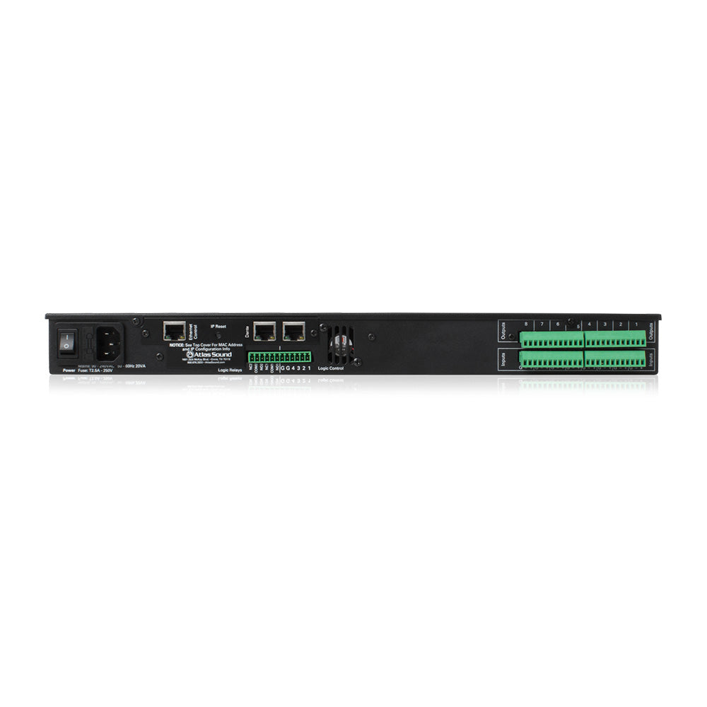 AtlasIED BB-88DT - 8 Input x 8 Output Networkable DSP Device with Dante