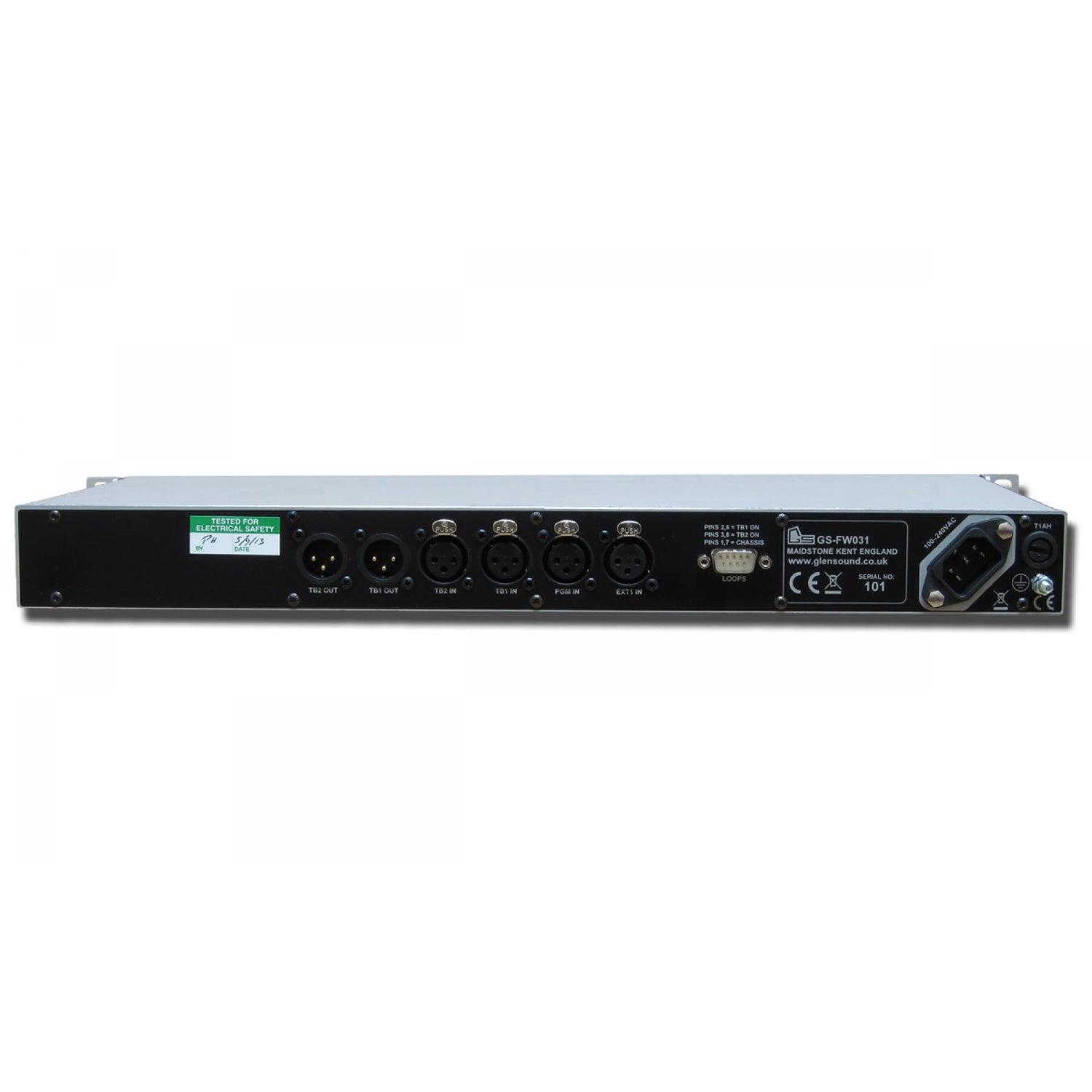 Glensound GS-FW031 - Two Channel 4 Wire Subrack with IFB