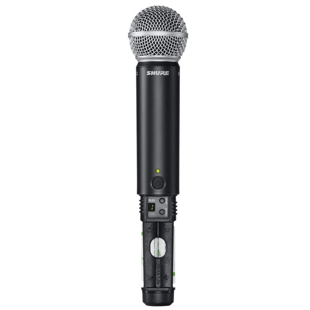 Shure BLX2/SM58 Handheld Wireless Transmitter (J11 Band - 596-616 MHz)